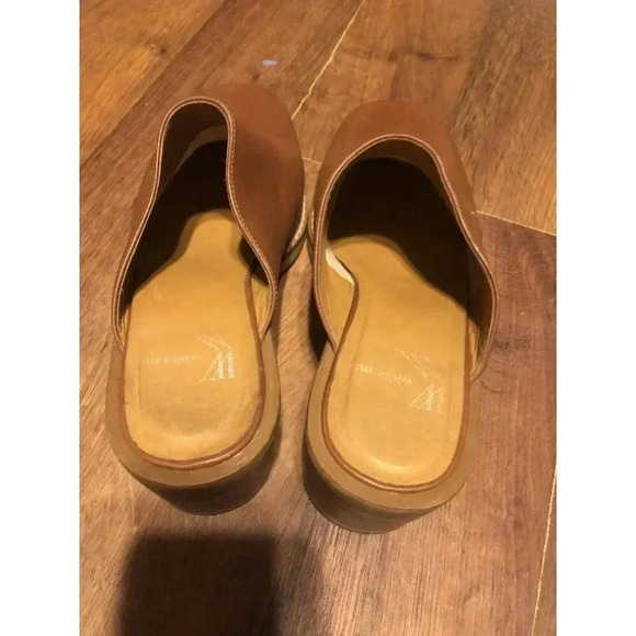 VTG White Mountain Womens 7.5 Slip On Mules Clogs Retro Shoes - Picture 5 of 5